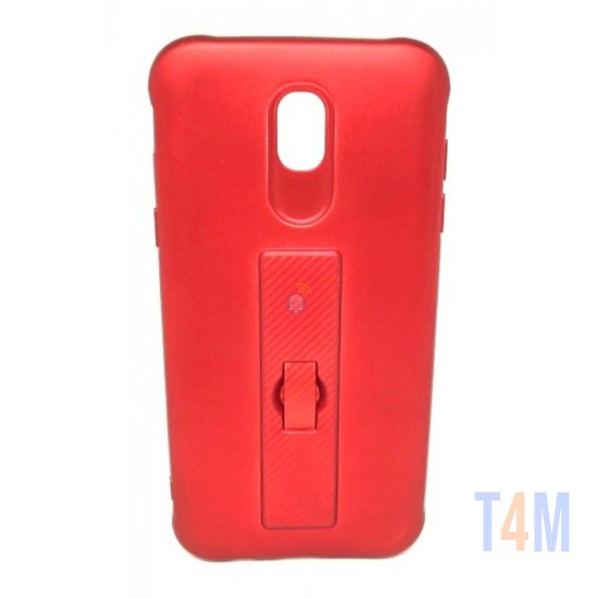 CAPA DE SILICONE MOTOMO COM ANEL DE DEDO PARA SAMSUNG J730 J7-2017 RED